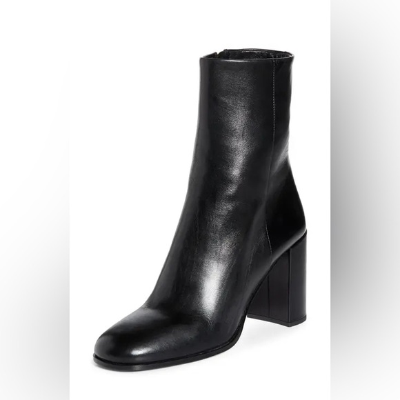 Zara | Size 40 EU / USA 9 - Black Leather Ankle Boots - Picture 1 of 6